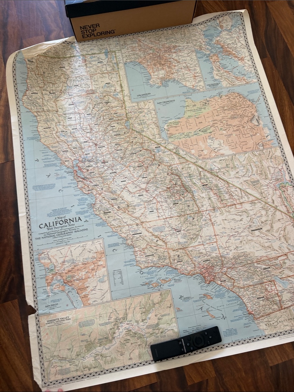 Vintage Map of California